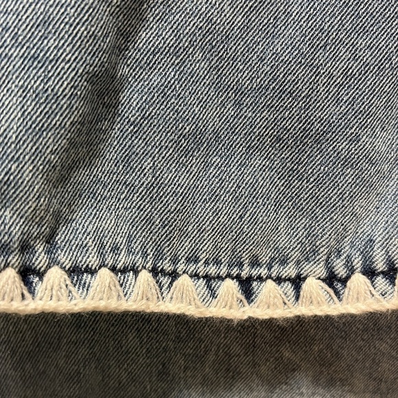 Mion Prive sz 40 (10) denim maxi dress with oversized collar - Picture 6 of 10